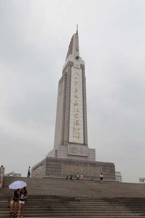 On July 2, 2014 China's jiangxi nanchang bayi square monument. This is a free travel scenic spot.のeditorial素材