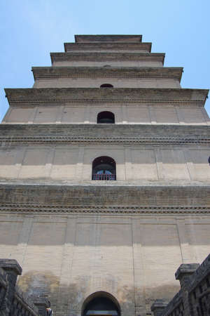 China shaanxi xi 'an wild goose pagodaのeditorial素材