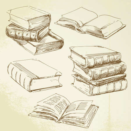 booksのイラスト素材