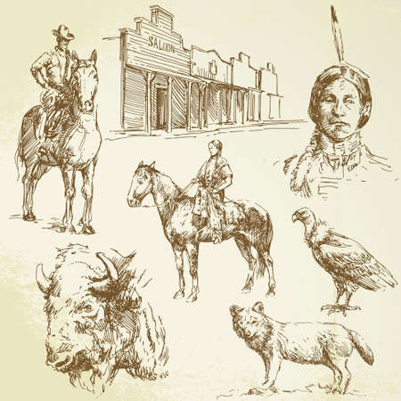 wild westのイラスト素材