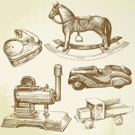 antique toysのイラスト素材