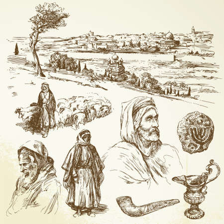 jerusalemのイラスト素材