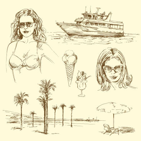 summer timeのイラスト素材