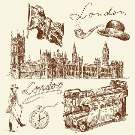 london collection のイラスト素材