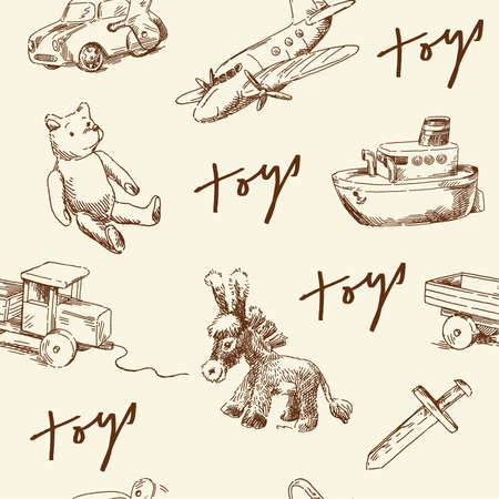 toys seamless pattern のイラスト素材