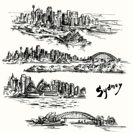 Sydney - hand drawn collectionのイラスト素材