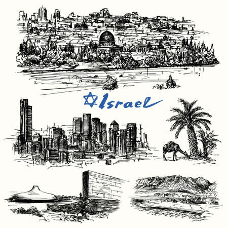 Israel - drawingのイラスト素材
