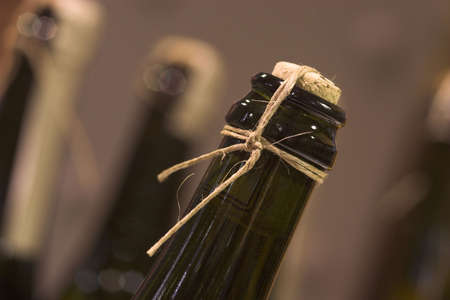 neck of prosecco bottle