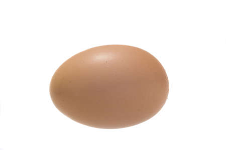 chicken egg, brown, isolated