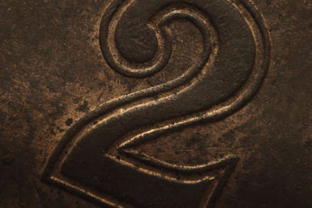 Number two in copperの写真素材
