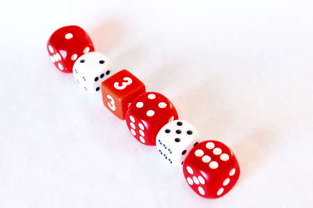 Dice game - Straight Ace to sixの写真素材