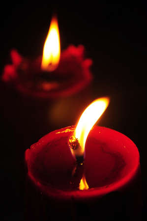Red Chinese candlesの写真素材