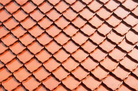 Temple roof tile in thai style