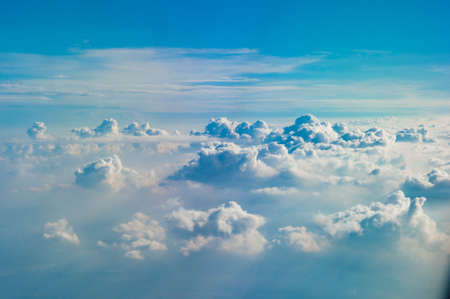 Blue sky and clouds abstractの写真素材