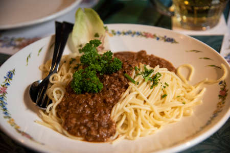 Spaghetti bologneseの写真素材