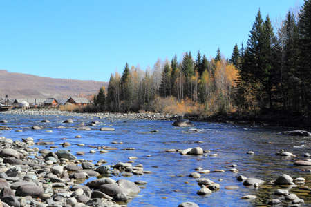 Autumn landscape in China の写真素材