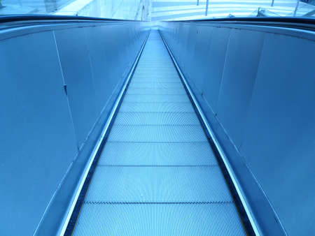 The escalators in modern office building の写真素材