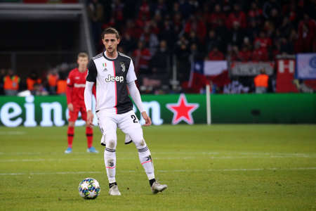 Leverkusen, Germany. 11th December 2019. Uefa Champions League 2019-20 Group D. Adrien Rabiot of Juventus FC.のeditorial素材