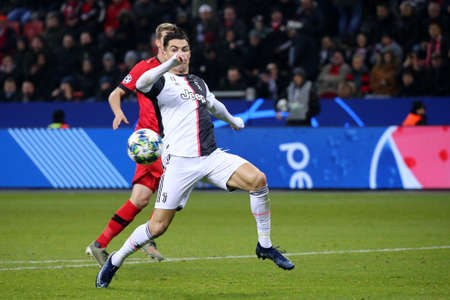 Leverkusen, Germany. 11th December 2019. Uefa Champions League 2019-20 Group D. Cristiano Ronaldo of Juventus FC.のeditorial素材