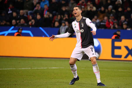 Leverkusen, Germany. 11th December 2019. Uefa Champions League 2019-20 Group D. Cristiano Ronaldo of Juventus FC.のeditorial素材
