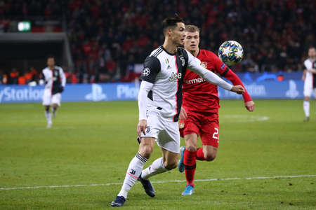 Leverkusen, Germany. 11th December 2019. Uefa Champions League 2019-20 Group D. Cristiano Ronaldo of Juventus FC.のeditorial素材