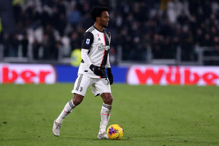 Turin, Italy. 19th January 2020. Italian Serie A. Juventus Fc vs Parma Calcio. Juan Cuadrado of Juventus FC.のeditorial素材