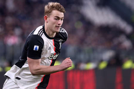 Turin, Italy. 19th January 2020. Italian Serie A. Juventus Fc vs Parma Calcio. Matthijs de Ligt of Juventus FC.のeditorial素材