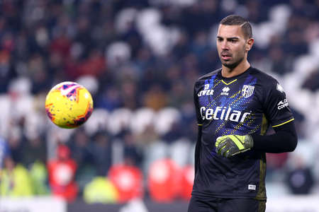 Torino, Italy. 19th January 2020. Italian Serie A. Juventus Fc vs Parma Calcio. Luigi Sepe  of Parma Calcio  .のeditorial素材