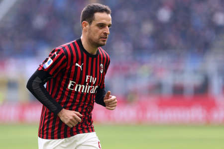 Milano, Italy. 19th January 2020. Italian Serie A. Ac Milan vs Udinese Calcio.Giacomo Bonaventura  of Ac Milan.のeditorial素材