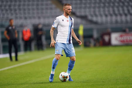 Torino (Italy) 30th June 2020 . Italian Serie A. Torino Fc vs Ss Lazio. Manuel Lazzari of Ss Lazio .のeditorial素材