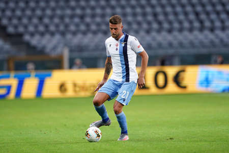 Torino (Italy) 30th June 2020 . Italian Serie A. Torino Fc vs Ss Lazio. Sergej Milinkovic-Savic of Ss Lazio .のeditorial素材