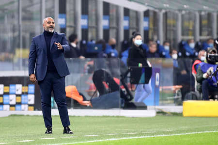 Turin, Italy. 31th November 2020. Fabio Liverani head coach of Parma Calcio during the Serie A match between FC Internazionale and Parma Calcio.のeditorial素材