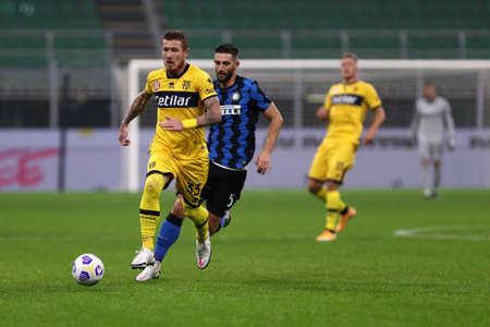 Turin, Italy. 31th November 2020. Juraj Kucka of Parma Calcio during the Serie A match between FC Internazionale and Parma Calcio.のeditorial素材