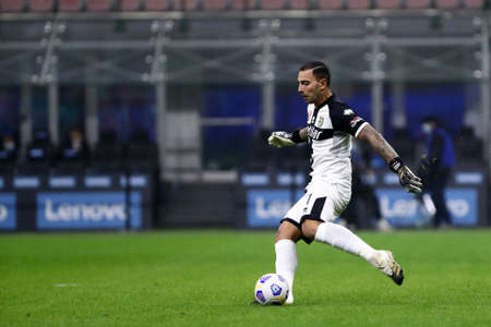 Turin, Italy. 31th November 2020. Luigi Sepe of Parma Calcio during the Serie A match between FC Internazionale and Parma Calcio.のeditorial素材