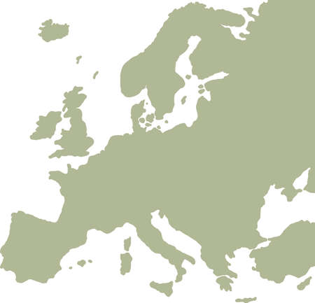 Europe map vectorのイラスト素材