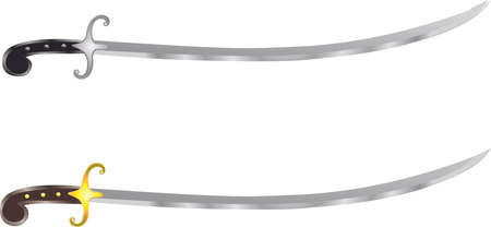 Vector - Arabic Shamsir Sword Illustration
