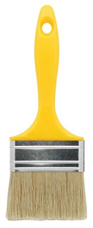 Paint brush isolated on white.(Clipping path)の写真素材