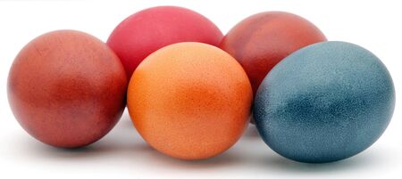 Easter decoration with easter eggs.の写真素材