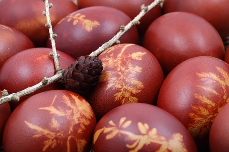 A bunch of easter eggs.の写真素材