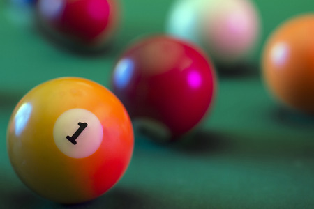 billiard ballsの写真素材