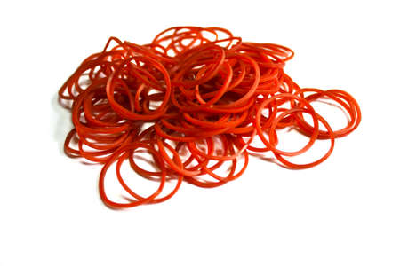 Red elastic bandの写真素材
