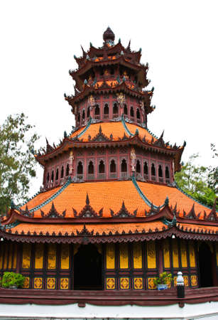 Pagoda in city of Thailandの写真素材
