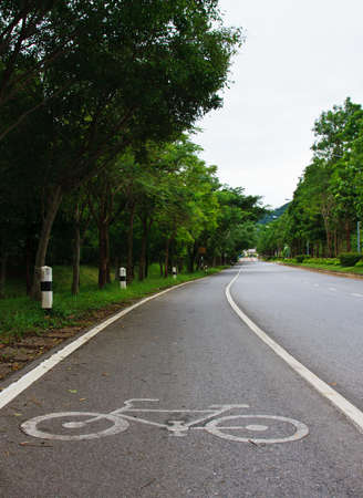 bike laneの写真素材