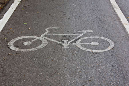 bike laneの写真素材