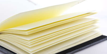 Notebook on the white background