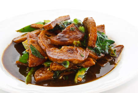 Thai food, kapao moo の写真素材