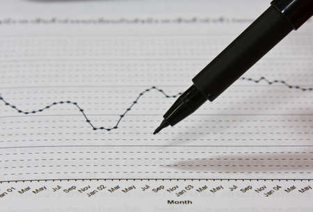 Background of business graphの写真素材