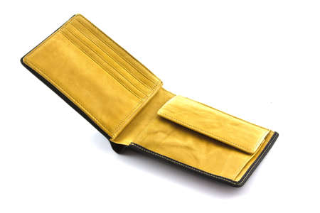 wallet on white isolatedの写真素材