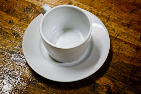 Empty coffee cupの写真素材
