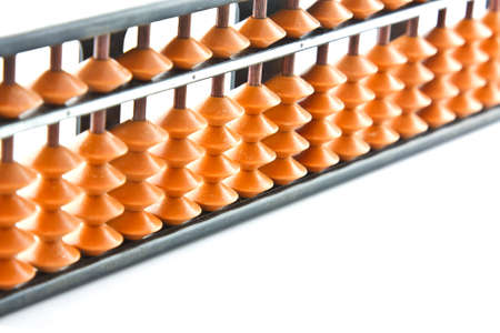 abacus isolated on a white background の写真素材
